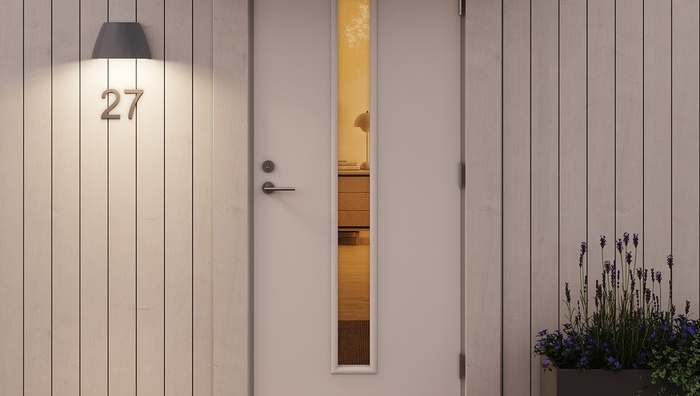 Väggarmatur 13W 1000 lm 2,2-4K Grå Plejd